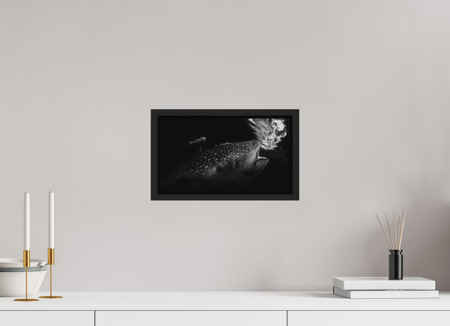 32 x 18 cm, Framed without glass Dinner for Two, 2020