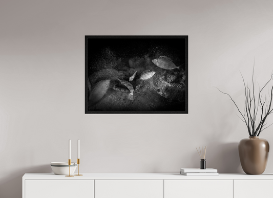 80 x 60 cm, Framed without glass Time to Go to Bed