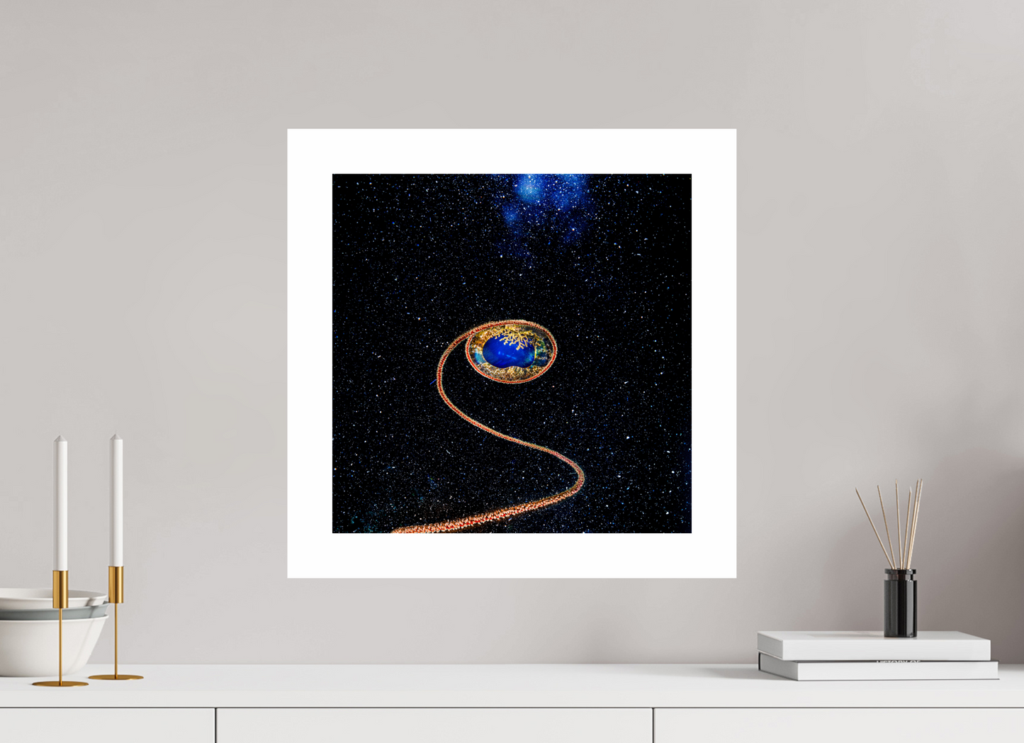 40 x 40 cm, Unframed Witness from the Depths