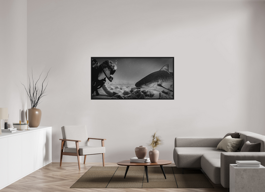 160 x 80 cm, Framed without glass Keep the Eye Contact!