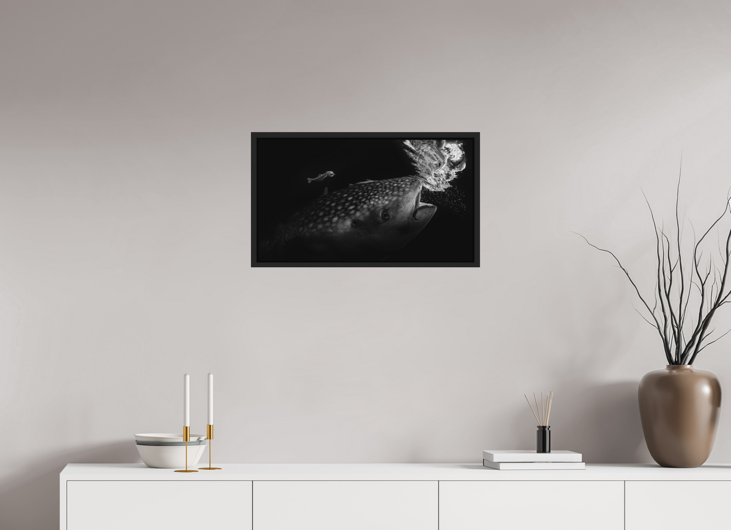 64 x 36 cm, Framed without glass Dinner for Two, 2020