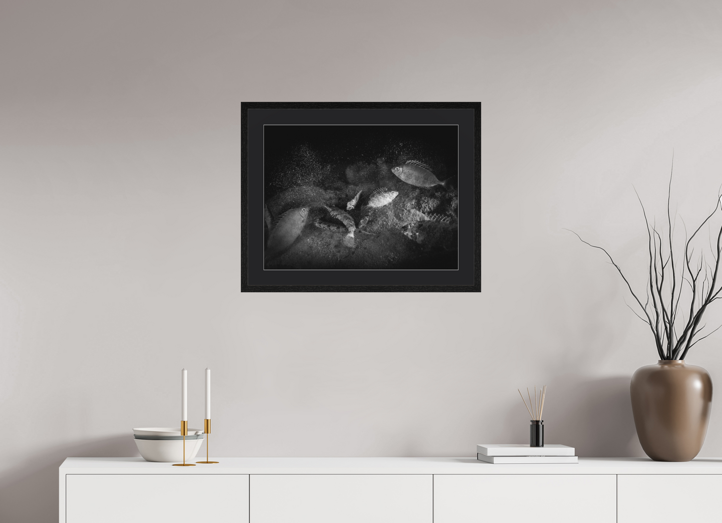 60 x 45 cm, Framed behind museum glass Time to Go to Bed