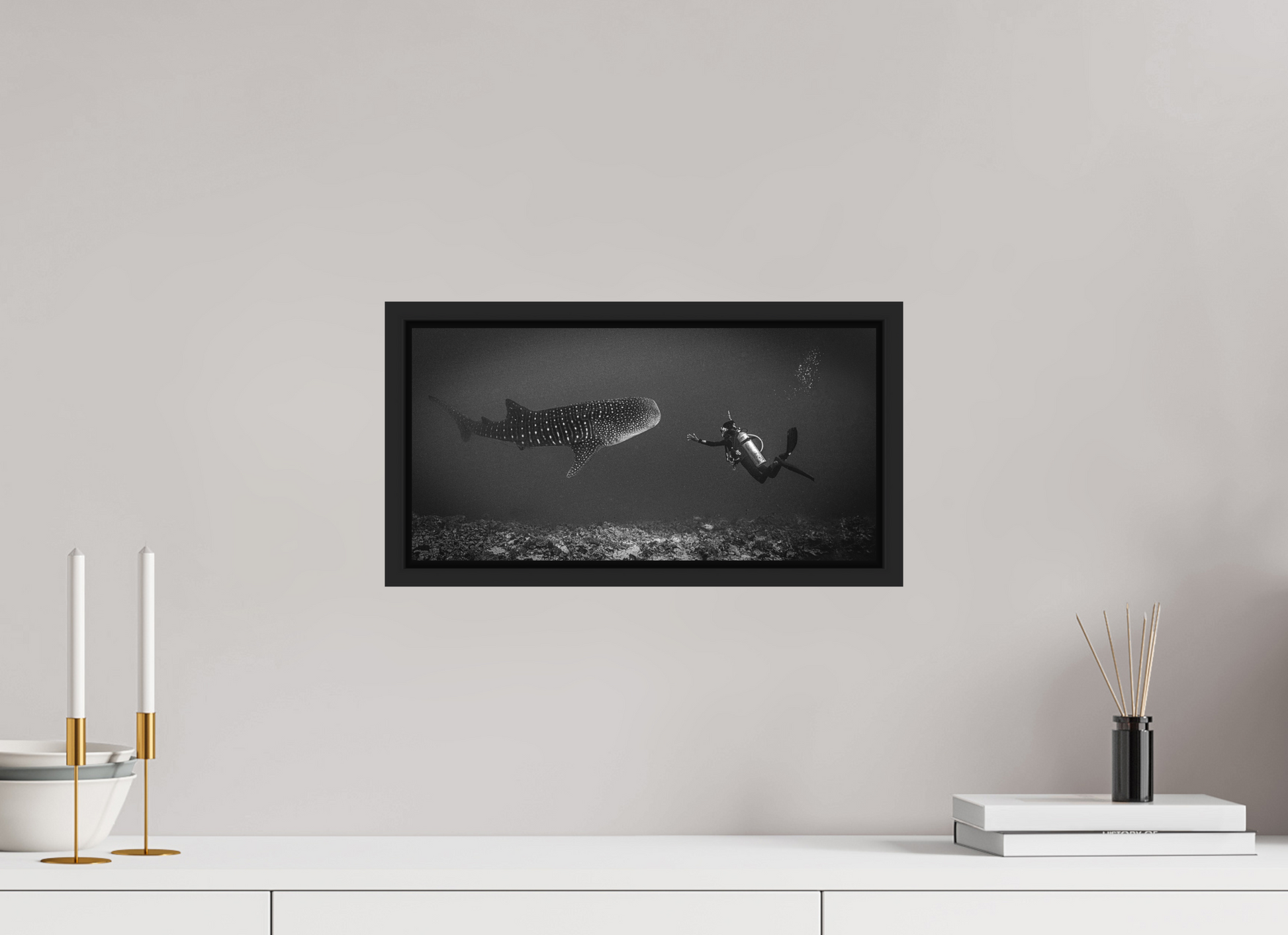 40 x 20 cm, MATT Framed wo Glass A HUGE Luck