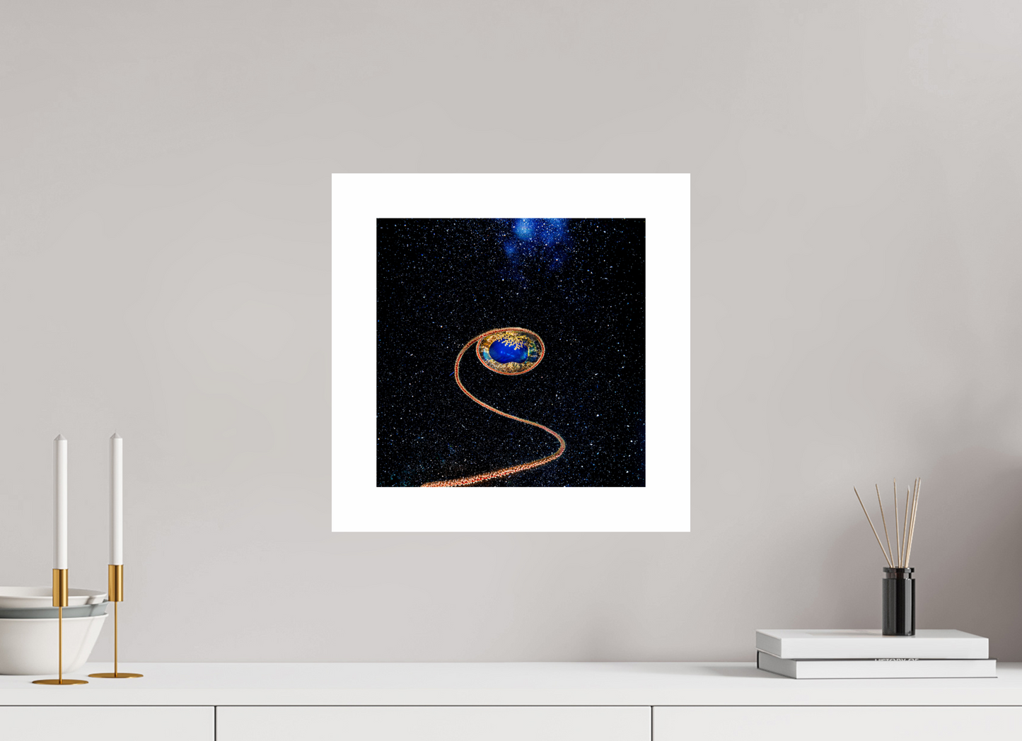 30 x 30 cm, Unframed Witness from the Depths