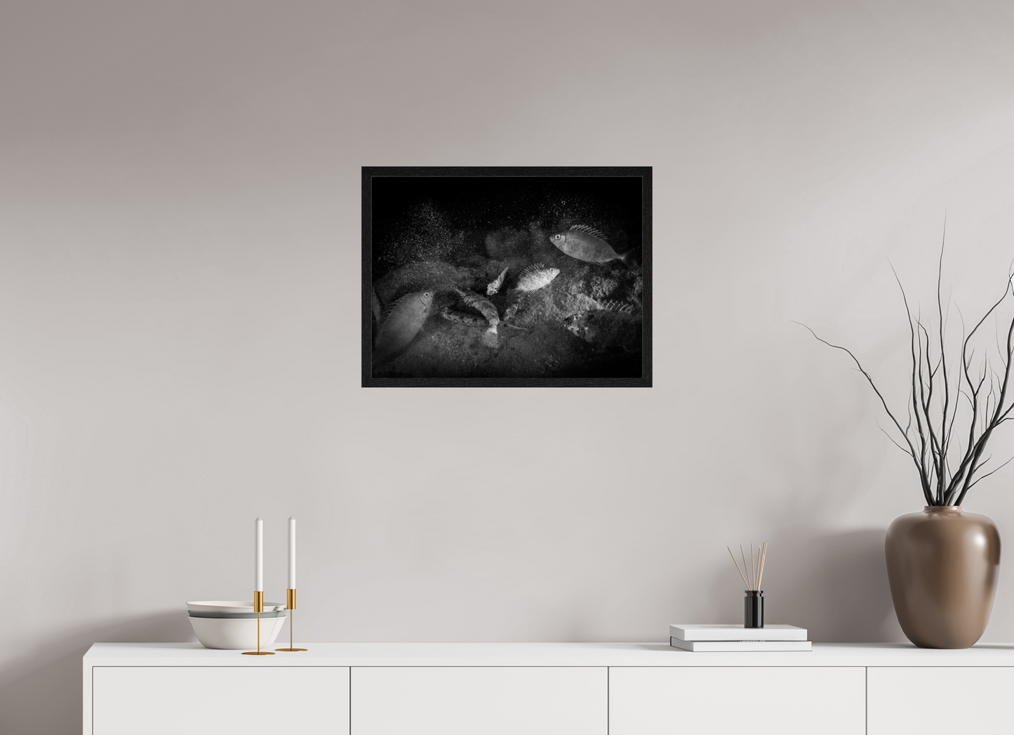 60 x 45 cm, Framed without glass Time to Go to Bed