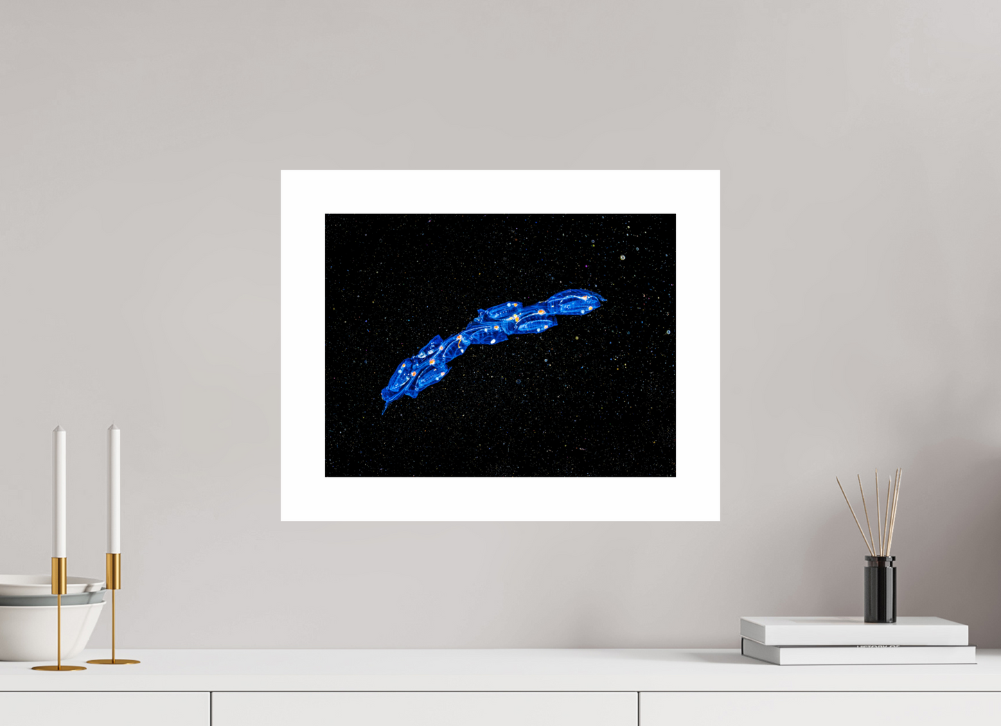 40 x 30 cm, Unframed Spaceships. Colony