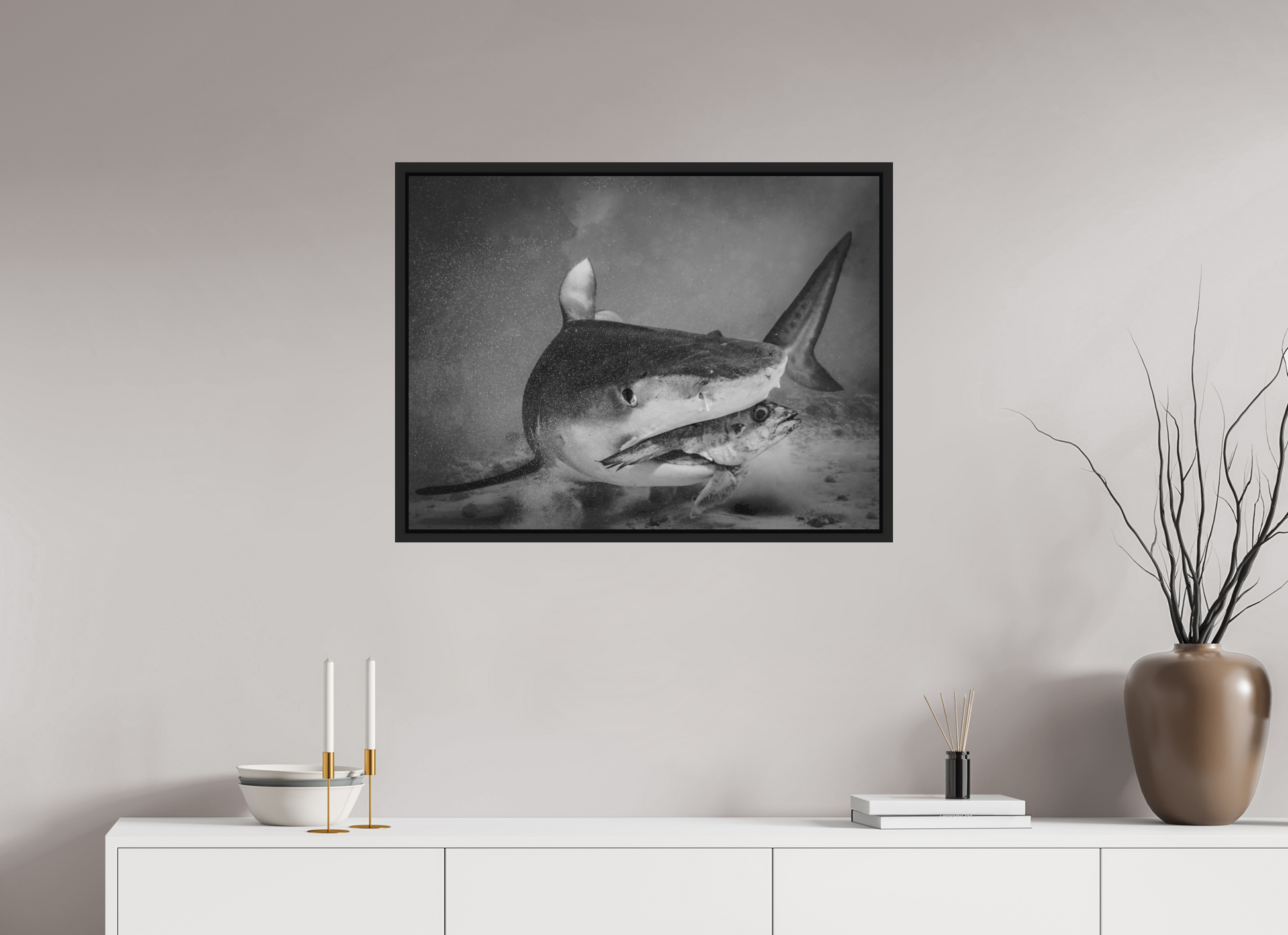 80 x 60 cm, Framed without glass Be the Big Fish!