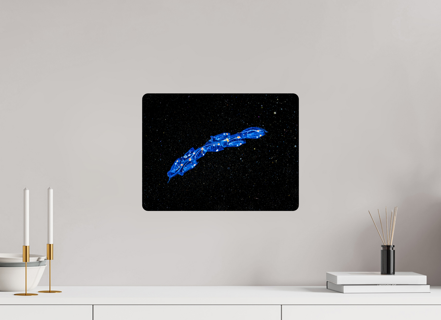 40 x 30 cm, HD Metal Print Spaceships. Colony