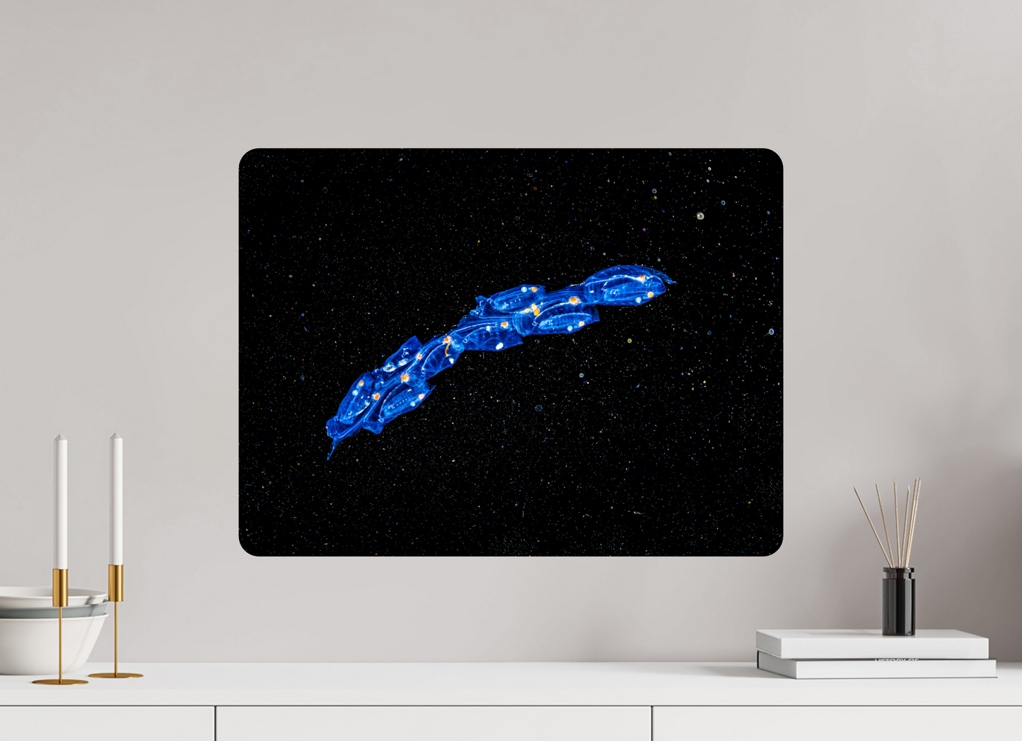60 x 45 cm, HD Metal Print Spaceships. Colony